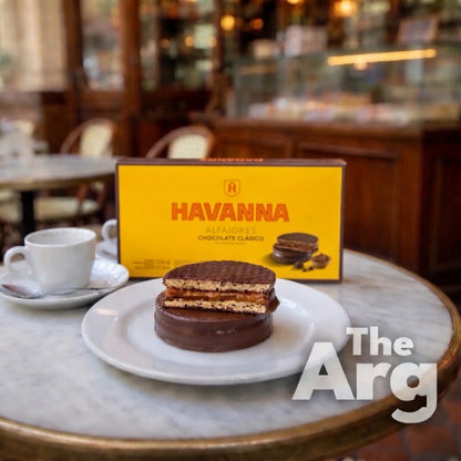 Havanna Chocolate Alfajores with Dulce de Leche | 6 Pack Argentine Cookies | 330 g / 11.6 oz