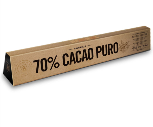 Havannet Puro Cacao 70% Dark Chocolate with Dulce de Leche by Havanna (box of 8)