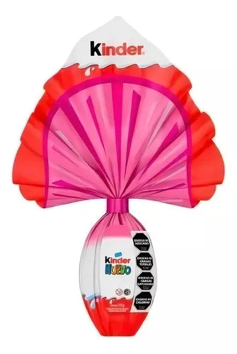 Kinder Gransorpresa Easter Egg Rosa 150g - Delicious chocolate Easter egg with a surprise inside.