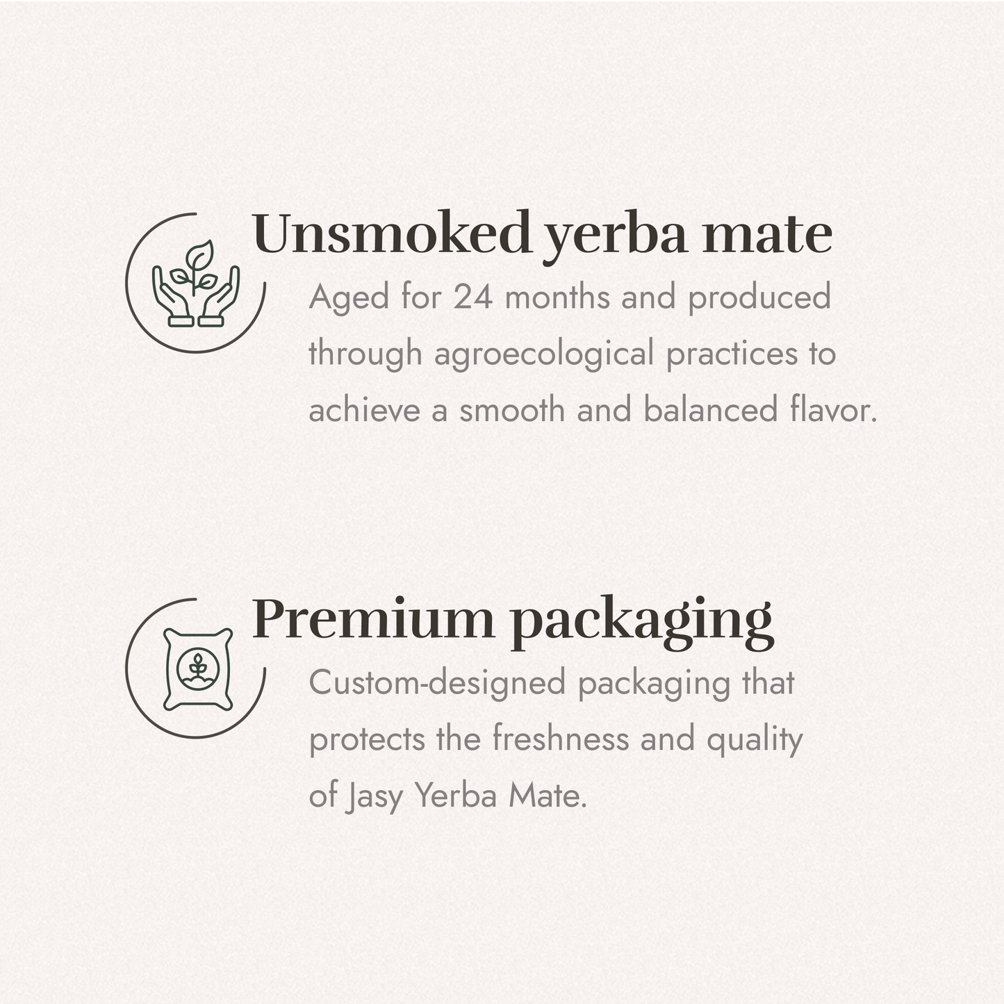 JASY Yerba Mate Tea – Agroecological, Naturally Aged 24 Months, Unsmoked
