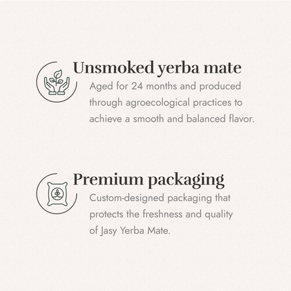 JASY Yerba Mate Tea – Agroecological, Naturally Aged 24 Months, Unsmoked