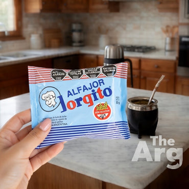 Jorgito Gluten-Free Alfajor with Dark Chocolate Coating and Dulce de Leche Filling 50g