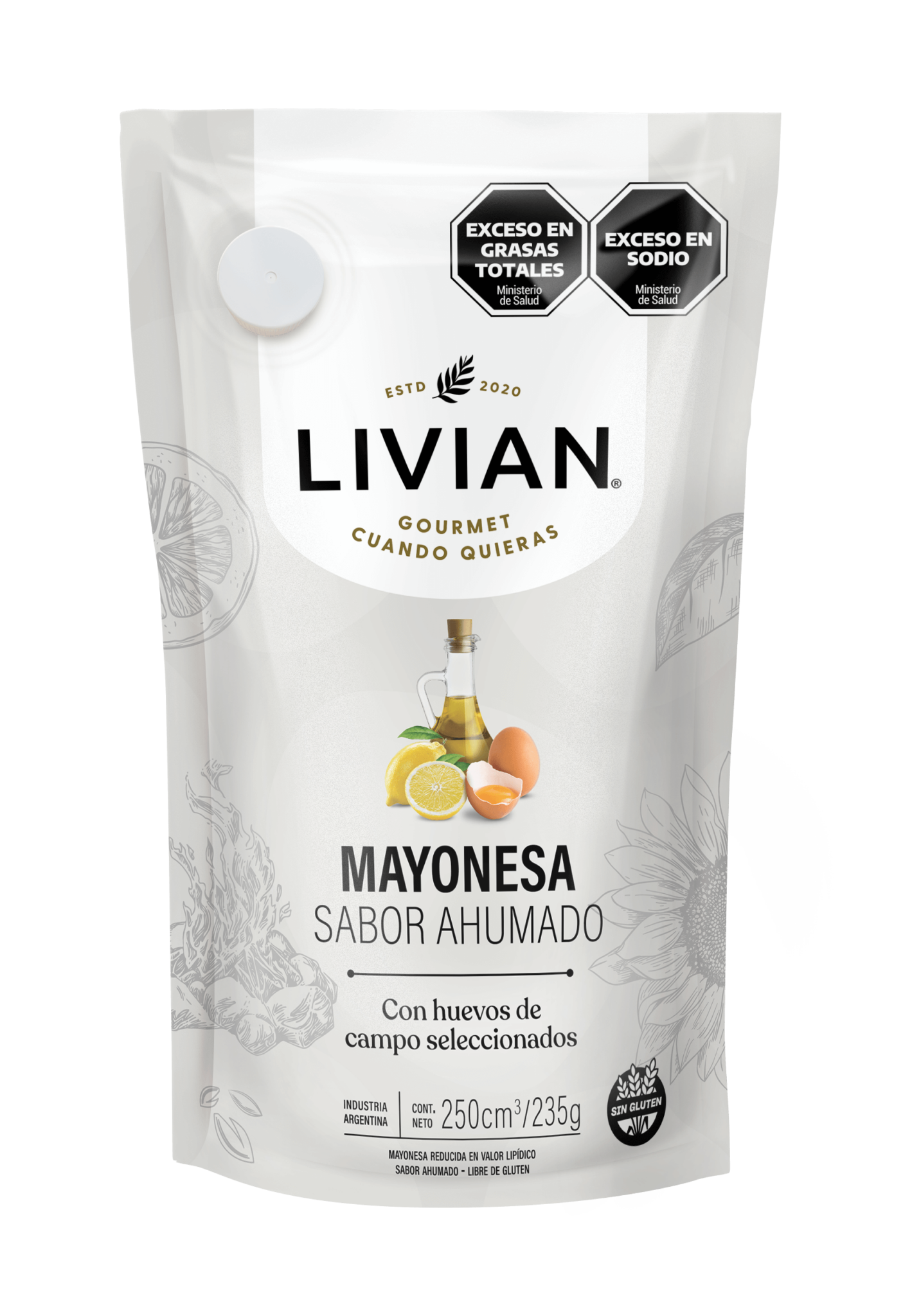 Livian Smoked Flavor Mayonnaise 235 g (8.3 oz) – Premium Argentine Smoked Mayo