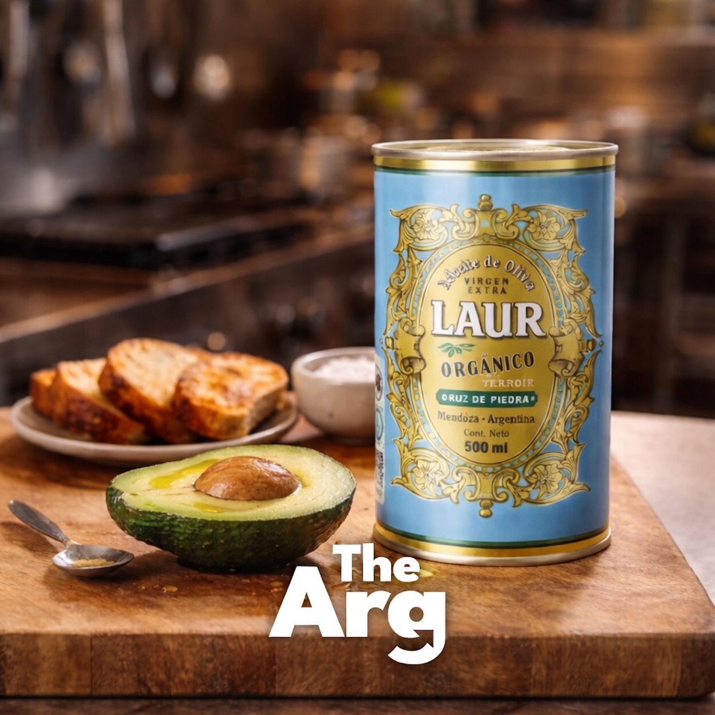 Aceite de Oliva Extra Virgen Orgánico Laur Cruz de Piedra 500ml Lata – Mendoza Argentina
