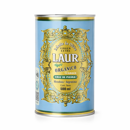 Aceite de Oliva Extra Virgen Orgánico Laur Cruz de Piedra 500ml Lata – Mendoza Argentina