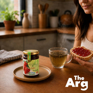 Las Quinas Strawberry Marmalade Jam No Sugar Added Gluten Free 420 g | Argentine Fruit Spread