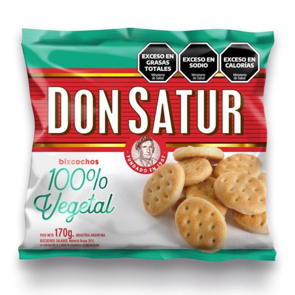 Don Satur Light Biscuits | Traditional Argentine Vegan Crackers 170 g (6 oz)