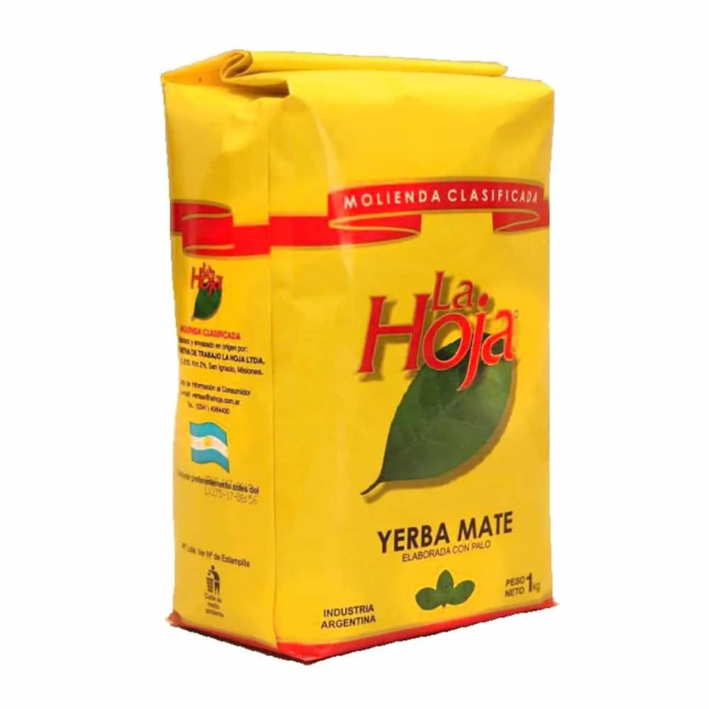 La Hoja Yerba Mate Traditional with Stems 1 Kg / 2.2 lb