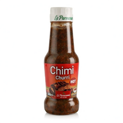 La Parmesana Hot Chimichurri Sauce – Spicy Argentine Condiment (300 g / 12.3 oz)