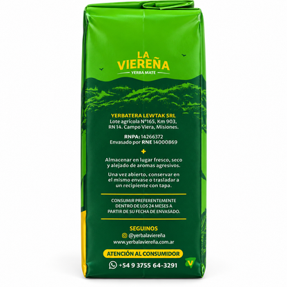 SALE La Viereña Traditional Yerba Mate with Stems – 500g (17.6 oz)