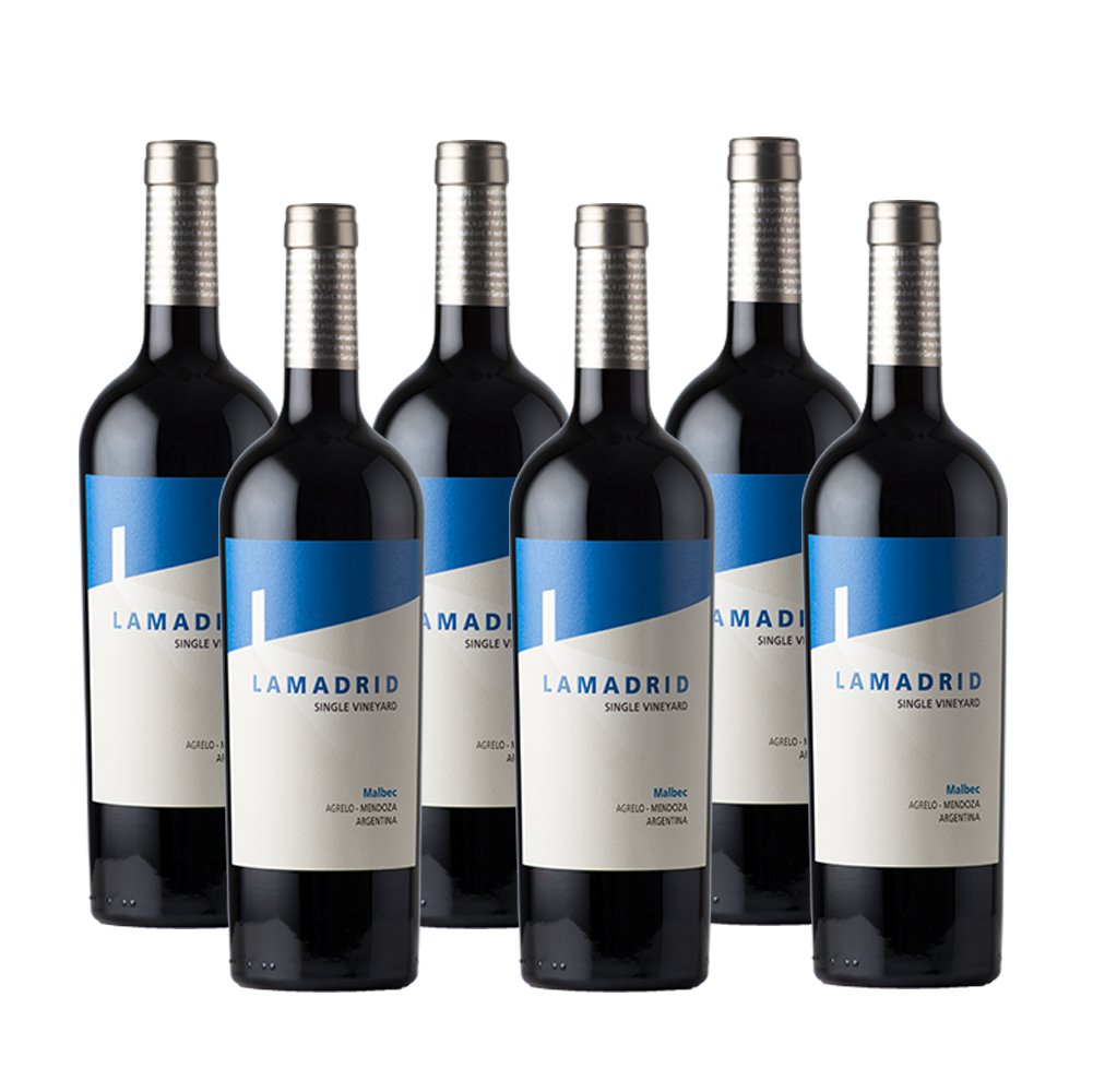 Lamadrid Clásico Malbec 750 ml (box of 6 Bottles).