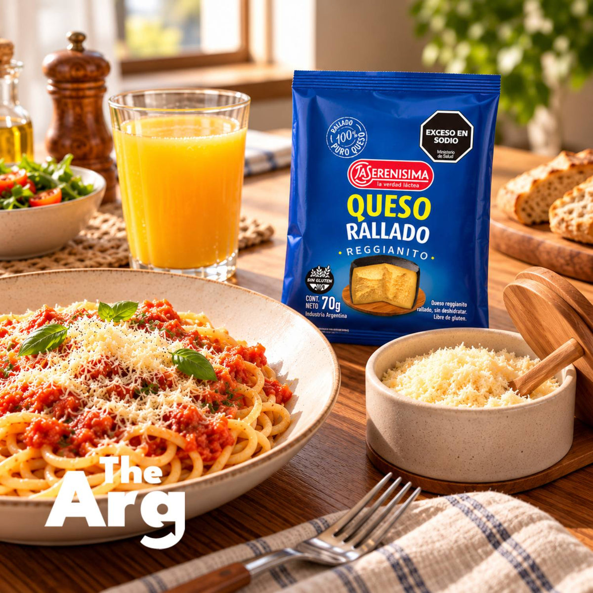 La Serenísima Reggianito Grated Cheese 70 g