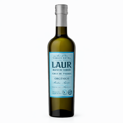 Laur Organic Extra Virgin Olive Oil 500ml (16.9 fl oz) – Cruz de Piedra Blend | Premium Argentine EVOO from Mendoza