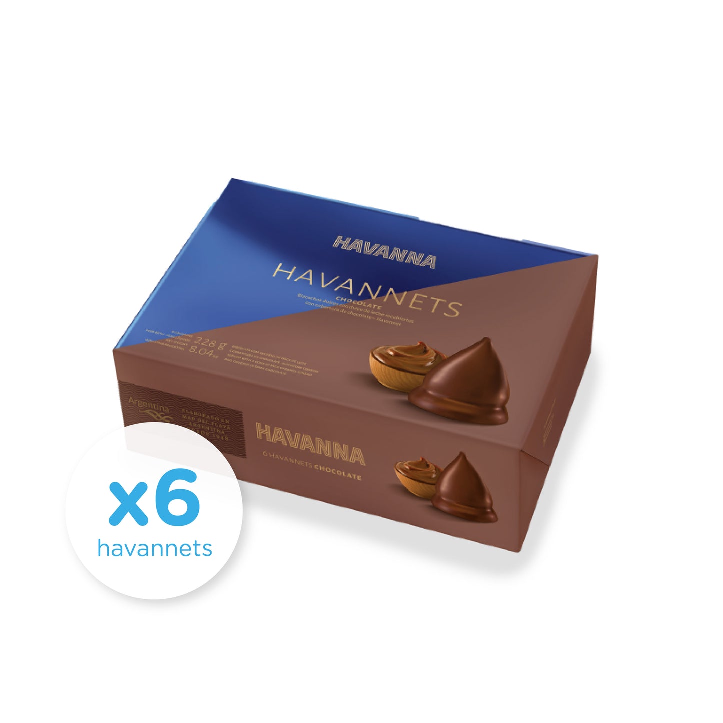 Havanna Havannets Chocolate with Dulce de Leche | Box of 6 Cones (228g)