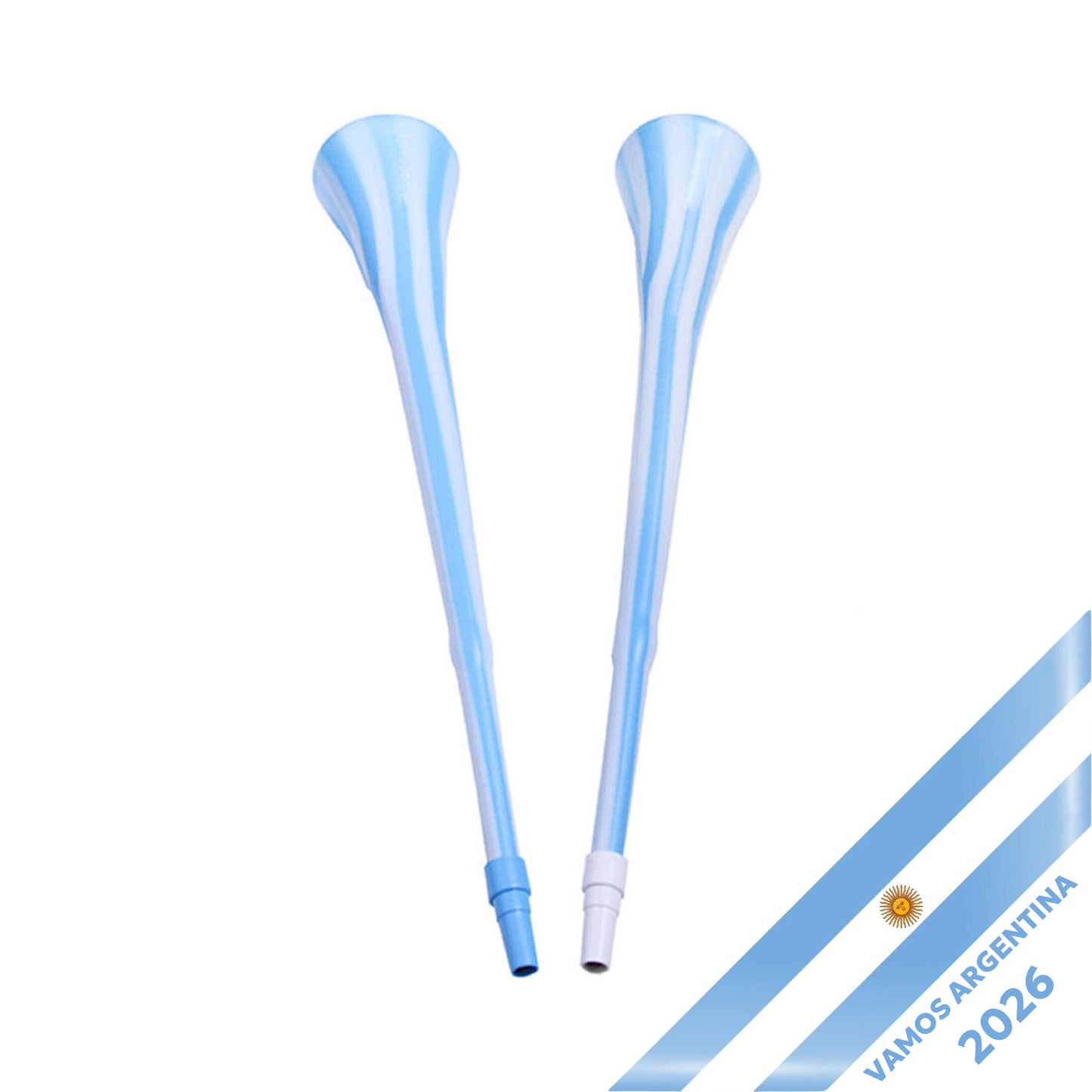 Argentina Vuvuzela with Whistle Plastic Fan Noisemaker for World Cup 2026