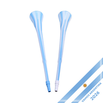 Argentina Vuvuzela with Whistle Plastic Fan Noisemaker for World Cup 2026