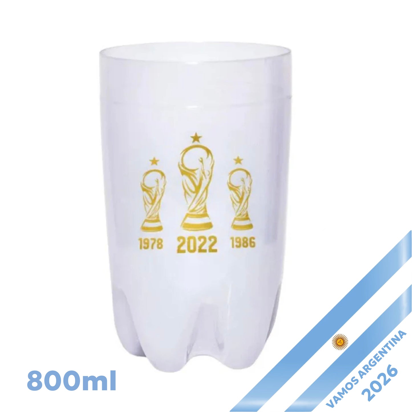 Argentina Plastic Fernet Cup 800ml White Party Cup