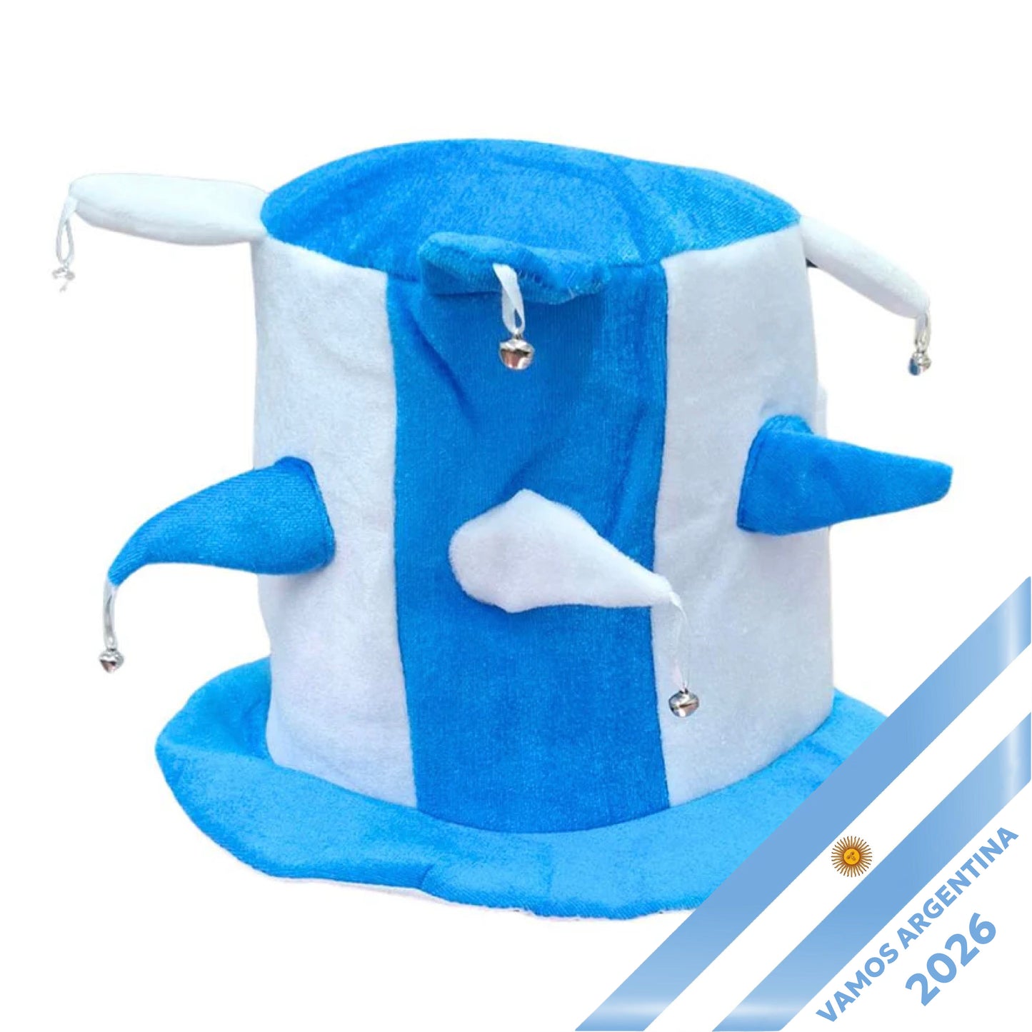 Argentina Spike Top Hat Cotton Fan Gear for World Cup 2026