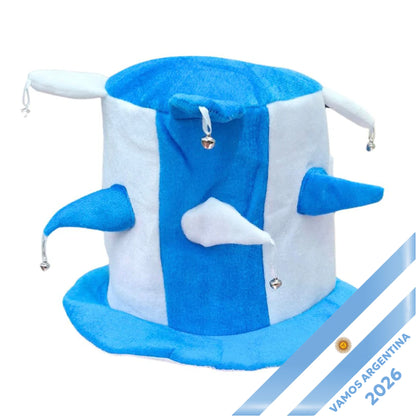 Argentina Spike Top Hat Cotton Fan Gear for World Cup 2026