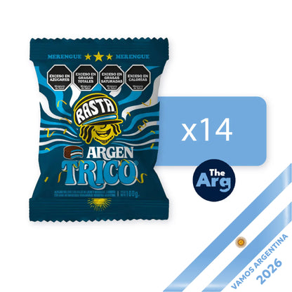 Rasta Argentrico Triple Alfajores – Dulce de Leche & Meringue – Box of 14