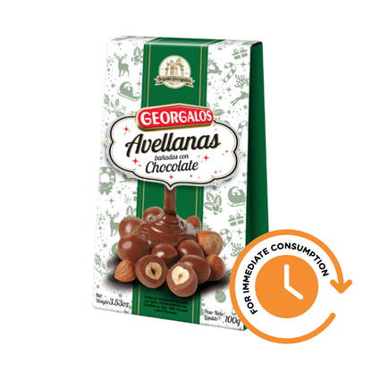 SALE Georgalos Hazelnuts with Milk Chocolate Coating 100 g / 3.53 oz