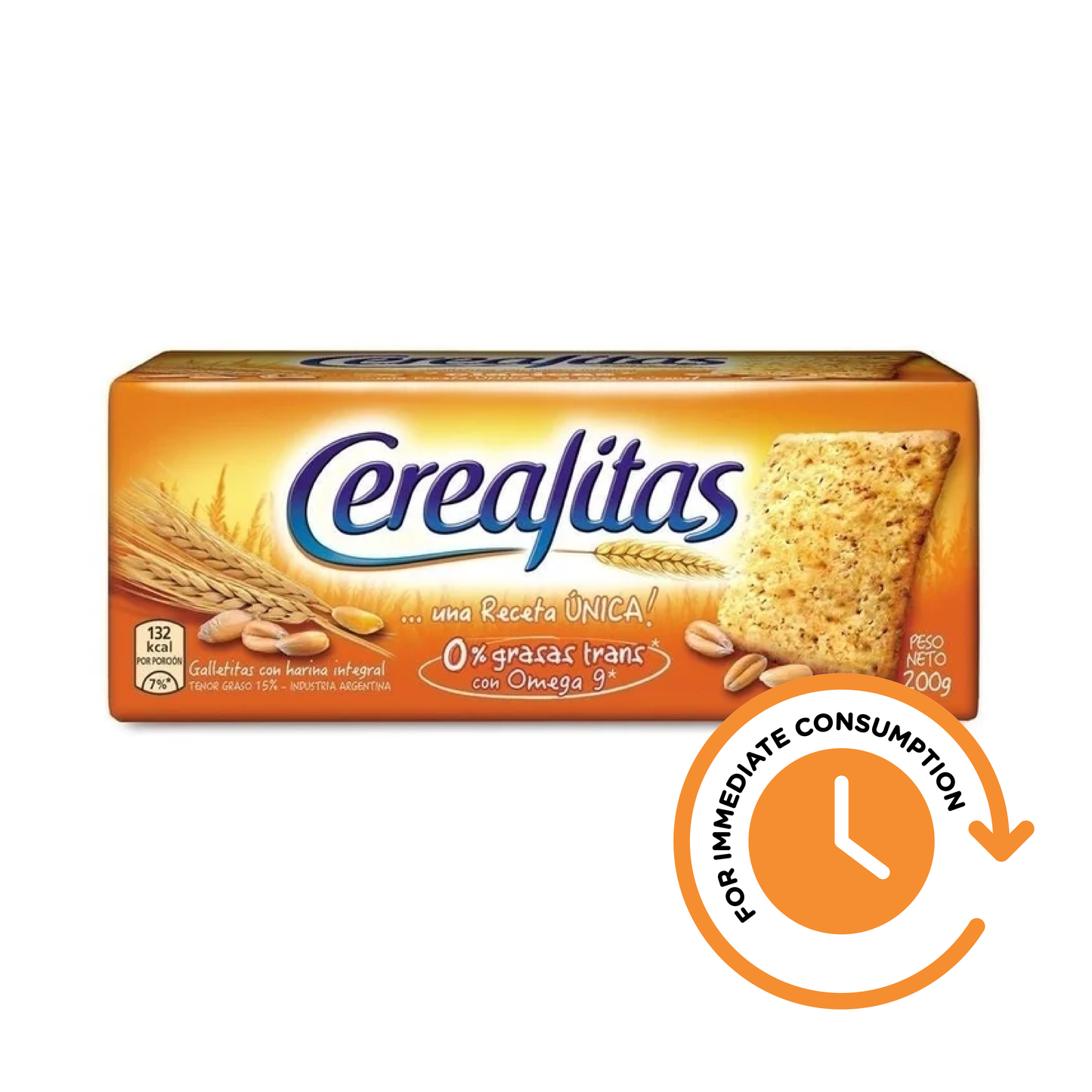 Cerealitas Wholegrain Crackers Galletitas, 200 g / 7.1 oz