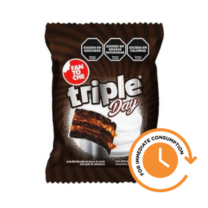 SALE Fantoche Day Triple Chocolate Alfajor with Dulce de Leche & Meringue Coating | 85gr
