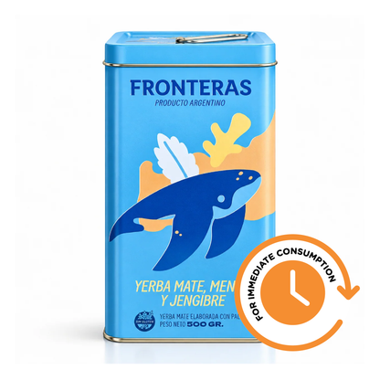 SALE Fronteras Mint & Ginger Yerba Mate in Tin 500g