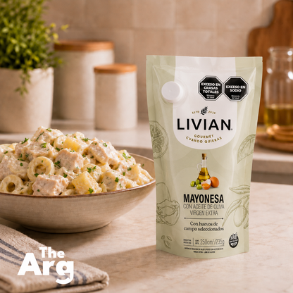 Livian Olive Oil Mayonnaise 250g / 8.8oz | Argentine Mayonnaise with Extra Virgin Olive Oil