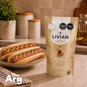 Livian Original Mustard 250g (8.8 oz) – Premium Argentine Mustard with Selected Seeds &amp; Spices