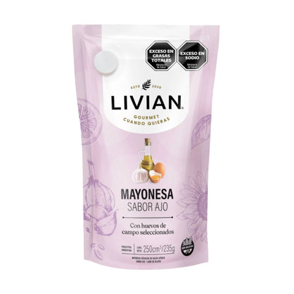 Livian Garlic Mayonnaise 235ml / 7.9 fl oz | Argentine Style Garlic Mayo