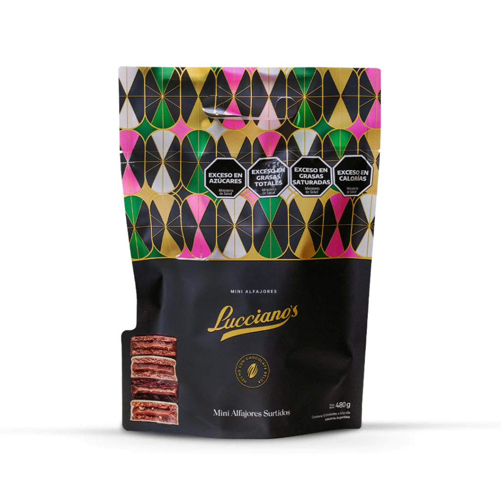 Lucciano’s Assorted Mini Alfajores Bag of 12 Units 450 g / 0.99 lb