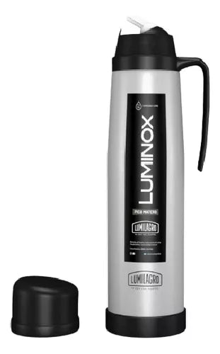 Lumilagro Luminox Stainless Steel Thermos with Handle 1L