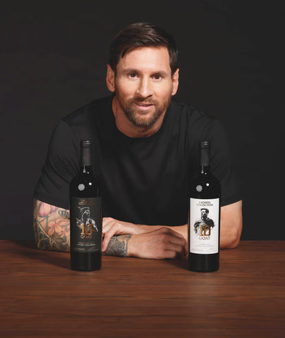 Lionel Messi GOAT Wine Set – Primitivo & Syrah Collector’s Edition 750ml (2 Bottles)