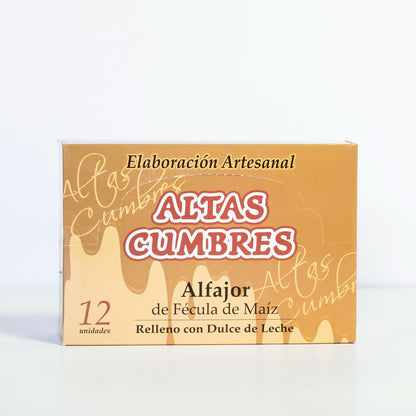 Altas Cumbres – Artisan Cornstarch Maicena Alfajores filled with Dulce de Leche – 12u. 800g/1.76 lb