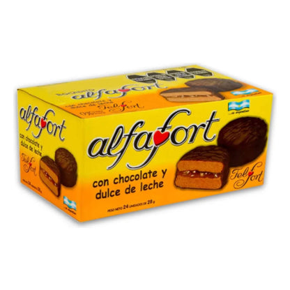Alfafort Bocadito Box of 24 Units | Argentine Chocolate Snack Bites