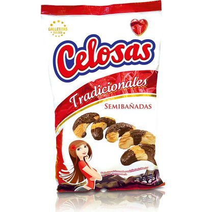 Celosas Traditional Vanilla Cookies with Semisweet Coating |  350g