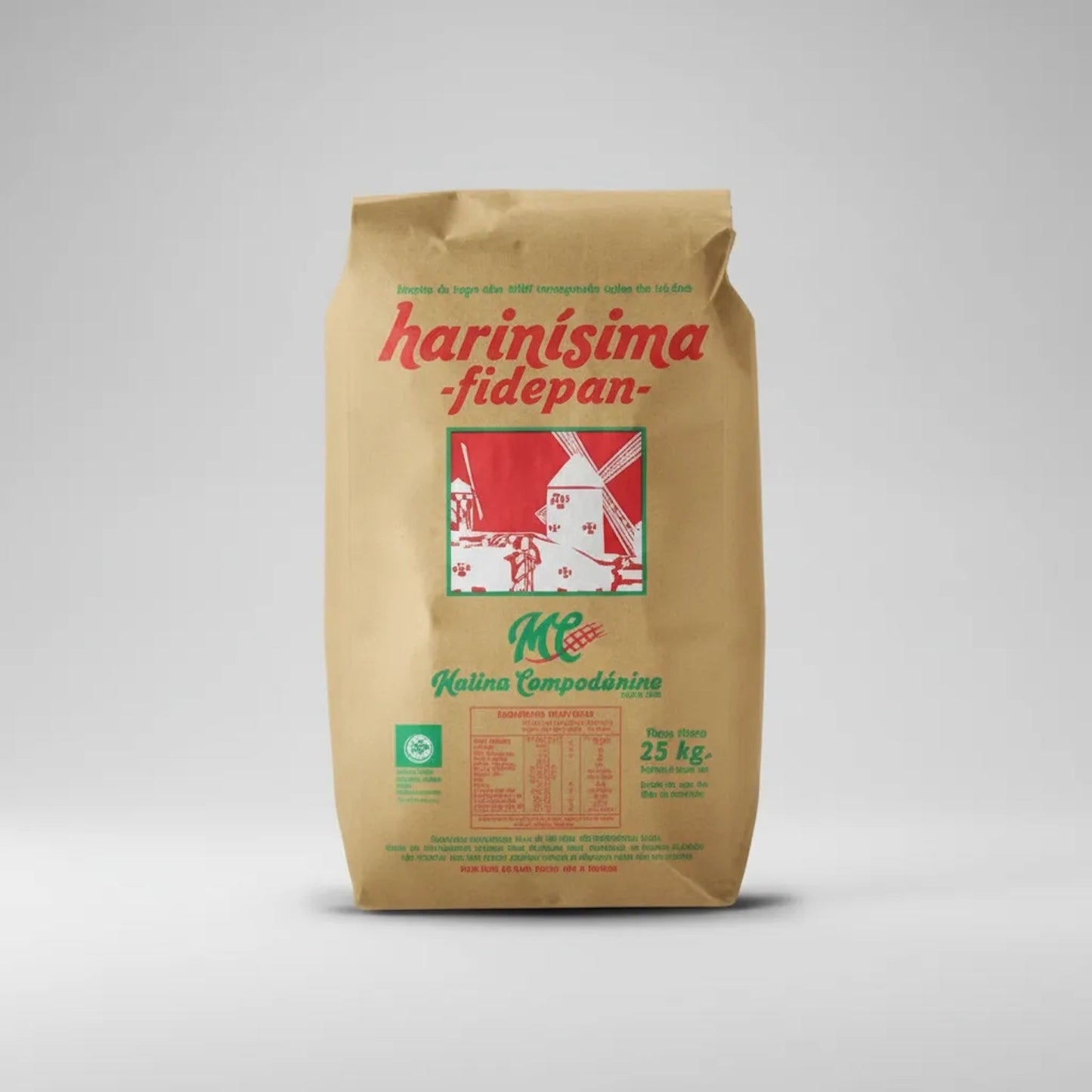 Molinos Campodonico 0000 White Refined Wheat Flour 25kg