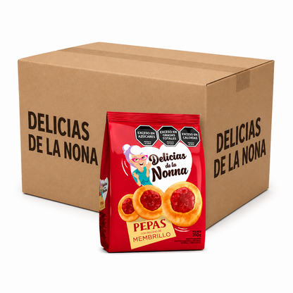Delicias de la Nonna Pepas Cookies with Quince Filling 180g (Box of 24)