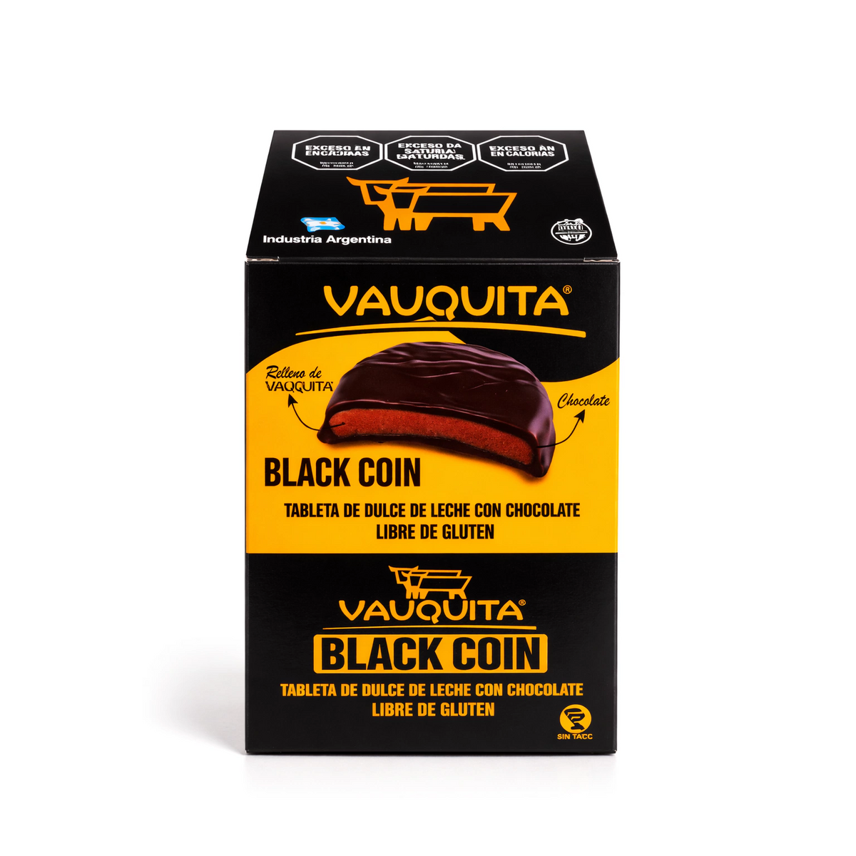 Vauquita Black Coin Dulce de Leche Chocolate | Pack x18