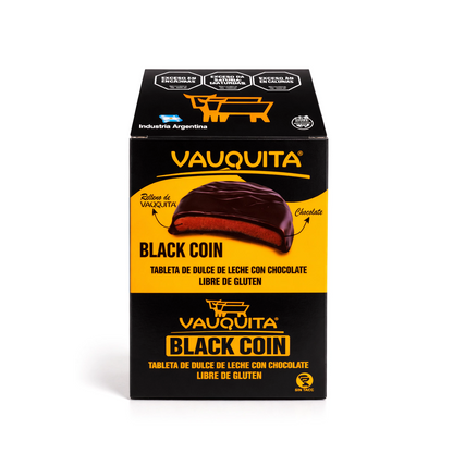 Vauquita Black Coin Dulce de Leche Chocolate | Pack x18