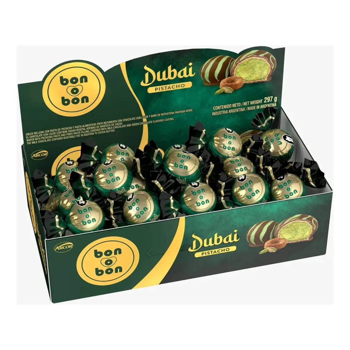 Bon o Bon Dubai Pistachio Chocolate Box 297g