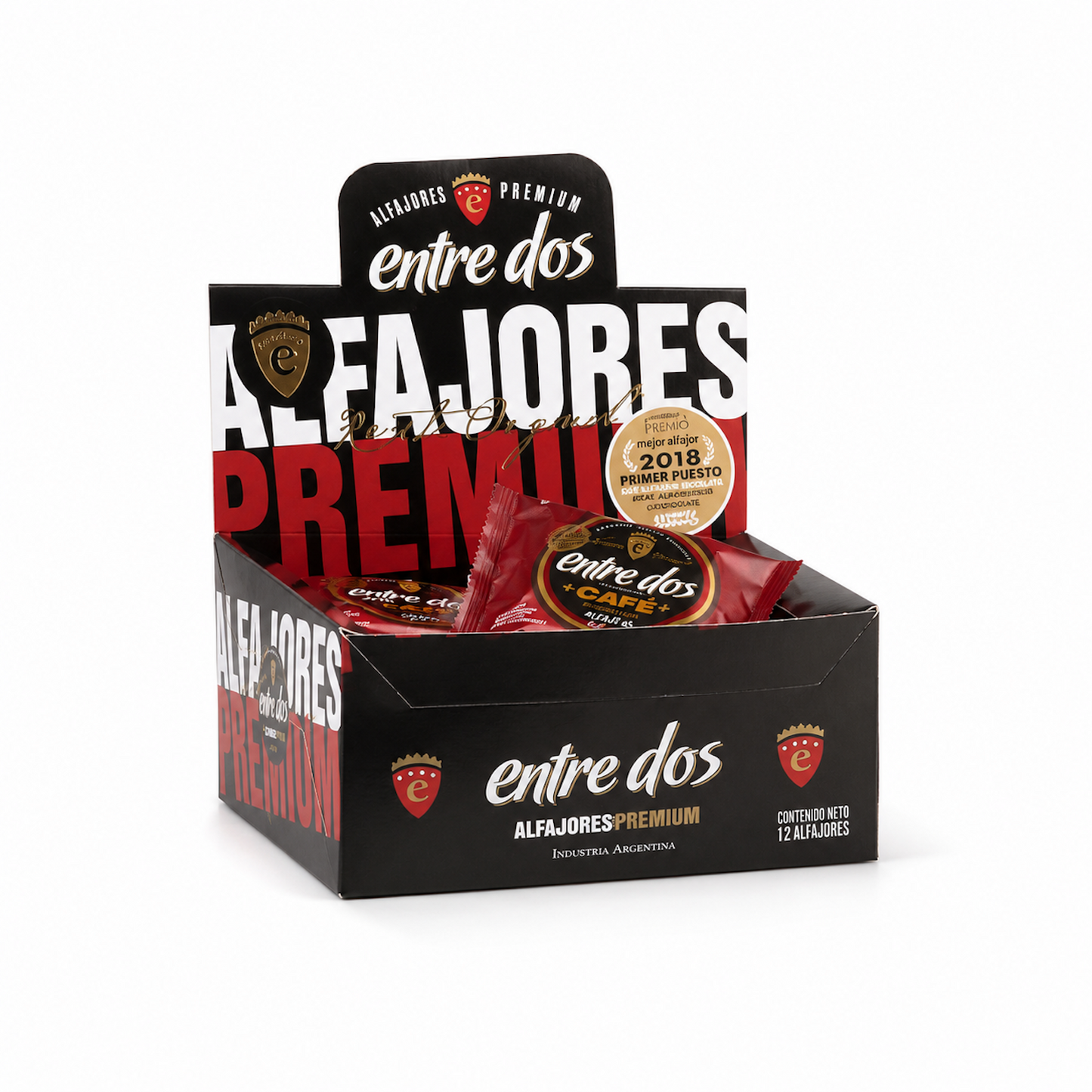 Entre Dos Assorted Chocolate Alfajores with Dulce de Leche | 12 Pack 720g / 1.58 lb