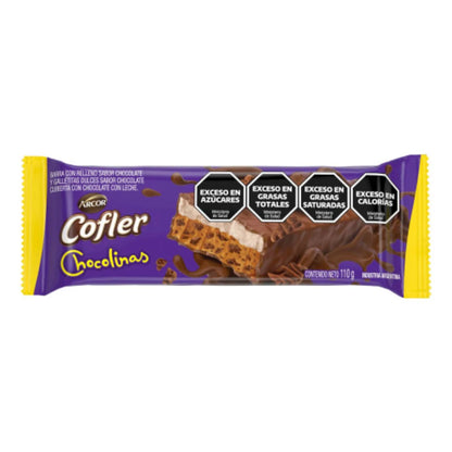 Arcor Cofler Chocolate Bar with Chocolinas Cookies 110g / 3.1oz | Argentine Chocolate Snack