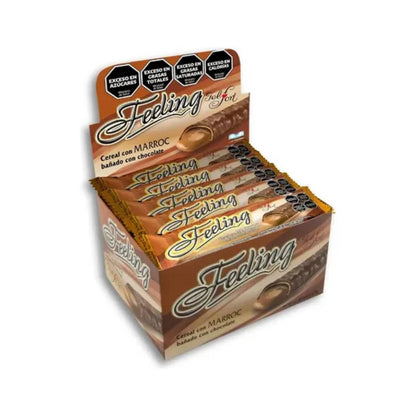 Felfort Feeling Chocolate Covered Cereal Bars with Marroc Filling 30 Units 600g
