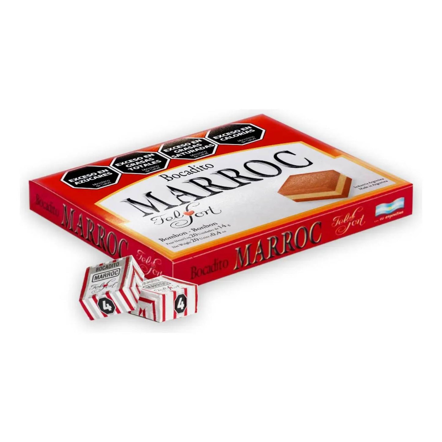 FelFort Marroc Chocolate Peanut Butter Bites Box 20 Units 250 g Argentine Bocaditos