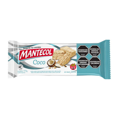 Mantecol Coconut Flavor Semi-Soft Peanut Butter Gluten Free 111g / 3.91oz