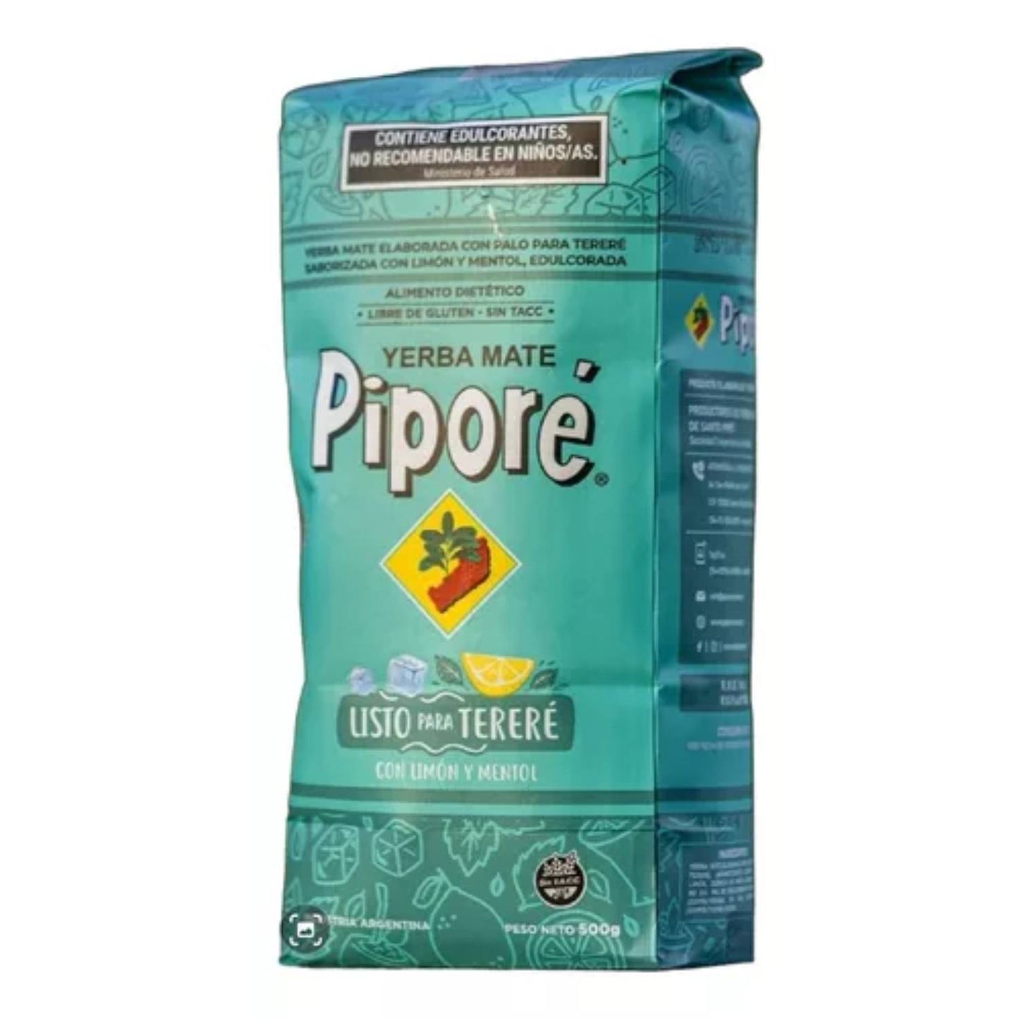 Piporé Yerba Mate Tereré Listo Lemon & Mint 500 g / 1.1 lb | Argentine Mate Tea