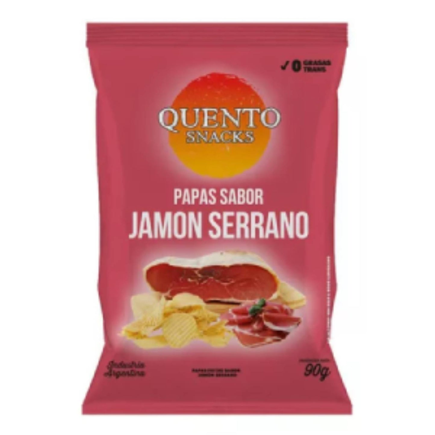 Quento Serrano Ham Flavored Potato Chips 90g | Argentine Snack