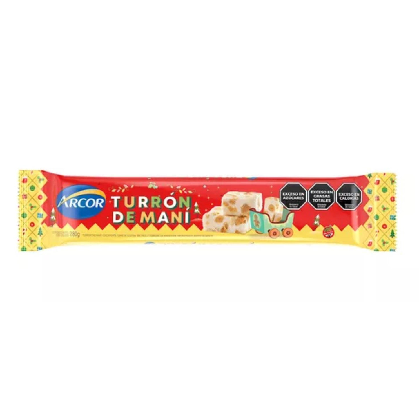 Arcor Turrón de Maní Classic Peanut Christmas Nougat 280g